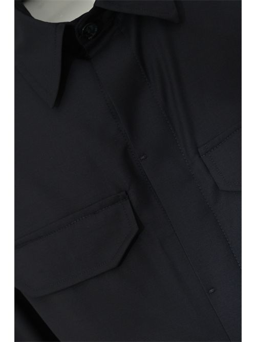 Overshirt David in lana Loro Piana Blu BRIGLIA 1949 | DAVID 30011900011